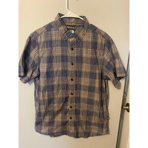 North Face Men's Plaid Short‎ Sleeve Button-Up